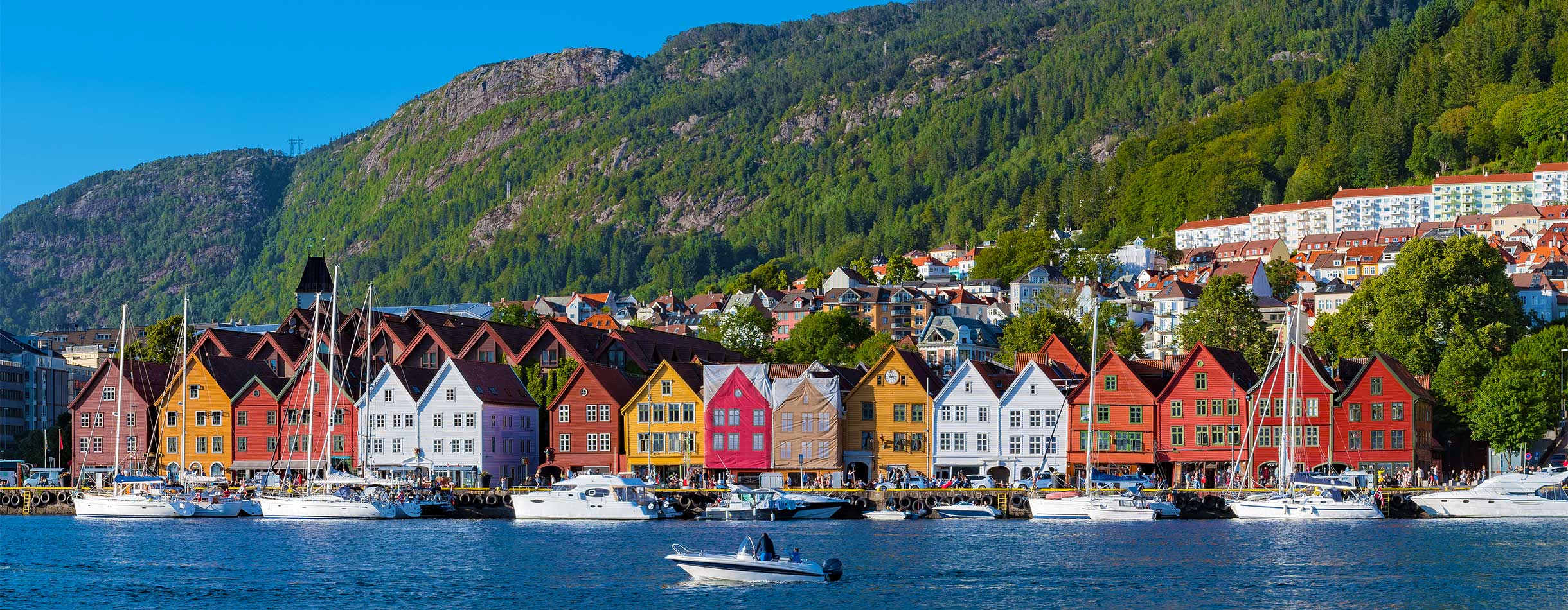 Colourful houses in Bergen, Norway