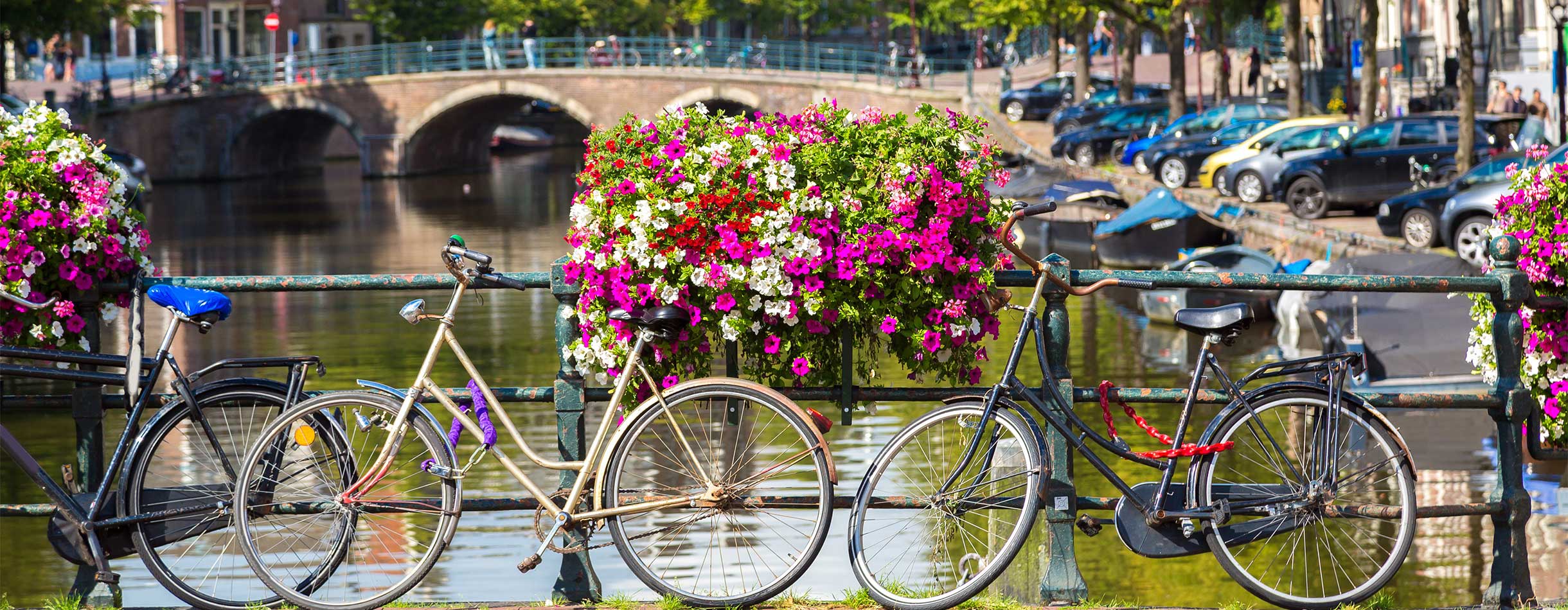 Bicycles over the bride, Amsterdam canals