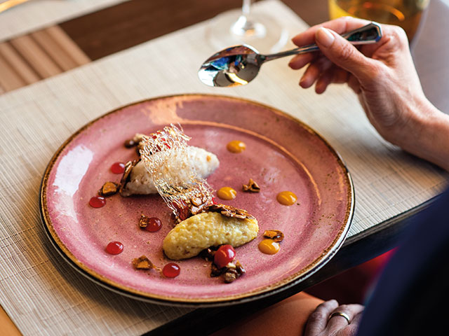 Dessert served in our VASCO Restaurant