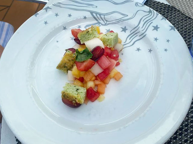 Watermelon salad, The Poolside 