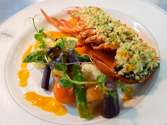 Lobster dish in main dining room 