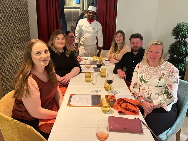 Group of agents at Vasco dining