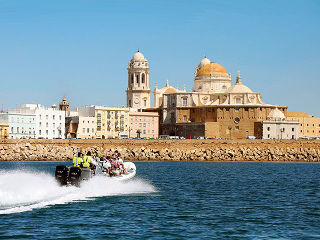 RIB boat in Cadiz, Spain