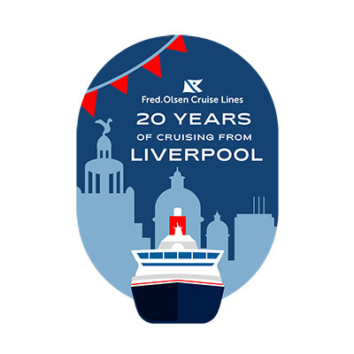 Celebrating 20 years sailing from Liverpool logo