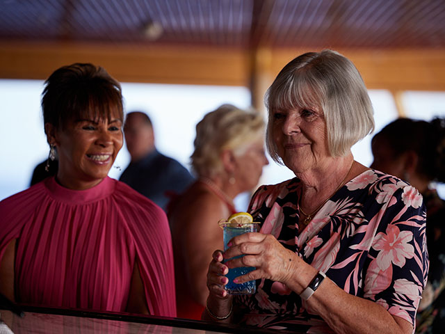 Group travel drinks party