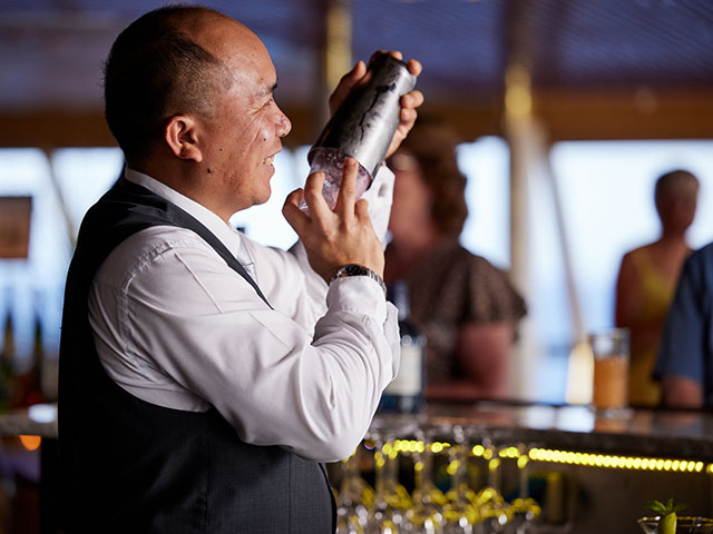 Bar Team making a cocktail