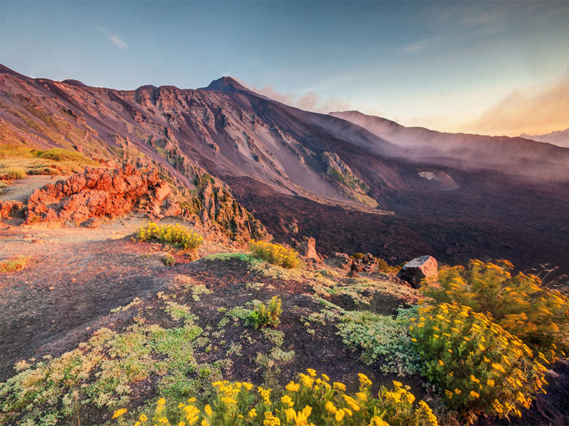 Etna Volcano in Sicily, Italy 