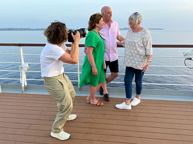 Photography out on deck 