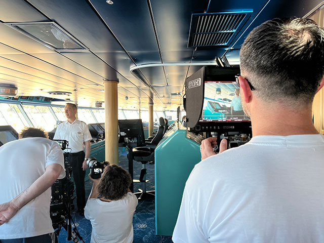 TV advert being filmed