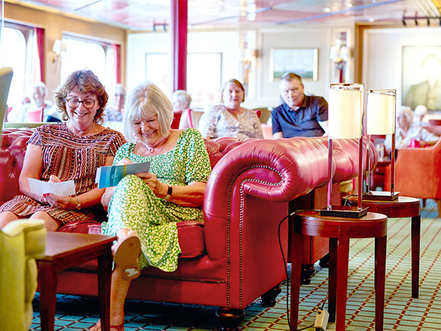 Guests partaking in the quiz, Morning light pub. Borealis