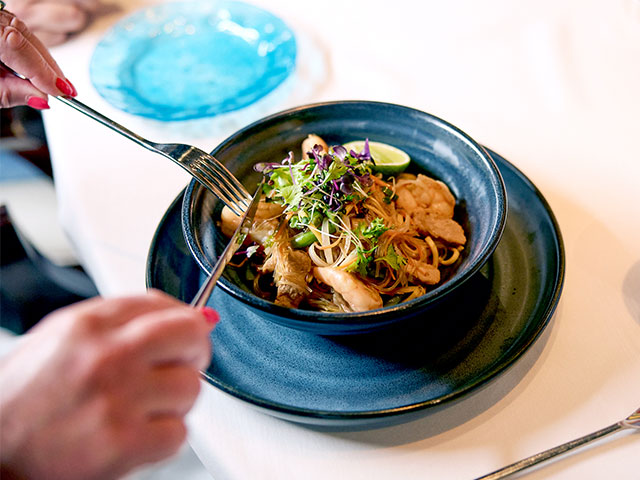 Prawn Pad Thai, Colours and Tastes dish