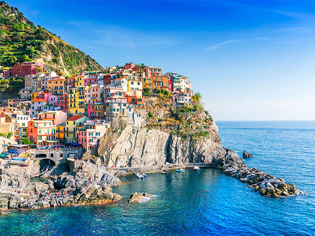 View on Manarola, Cinque Terre, Italy