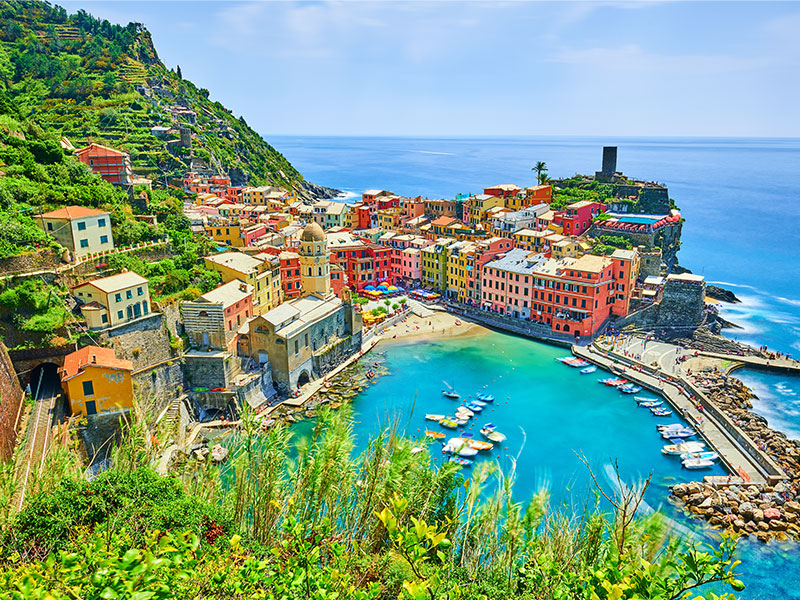 Vernazza - One of five cities in cinque terre, Italy