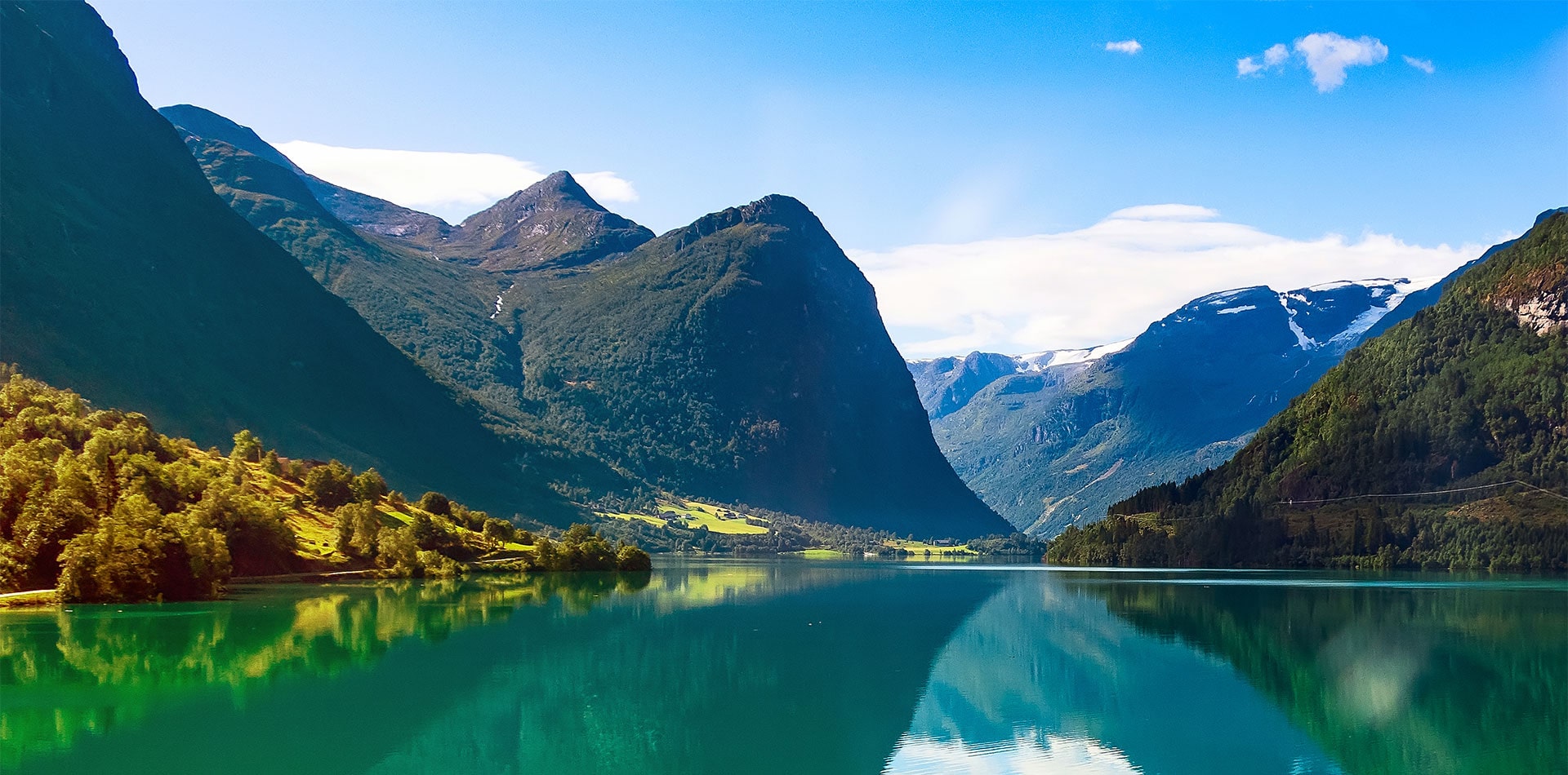 Beautiful views of Nordfjord, Norway