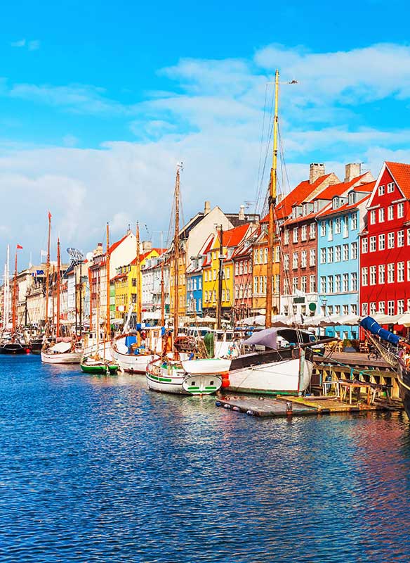 Nyhavn district in Copenhagen