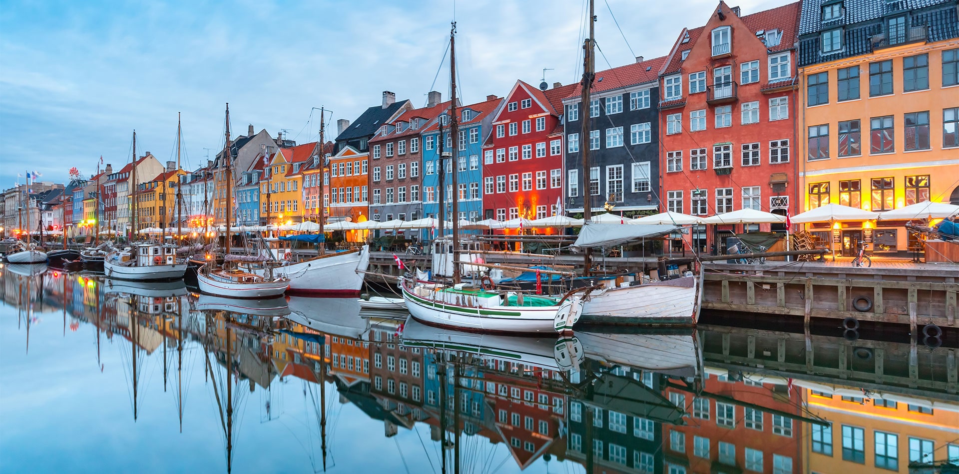 Nyhavn district in Copenhagen