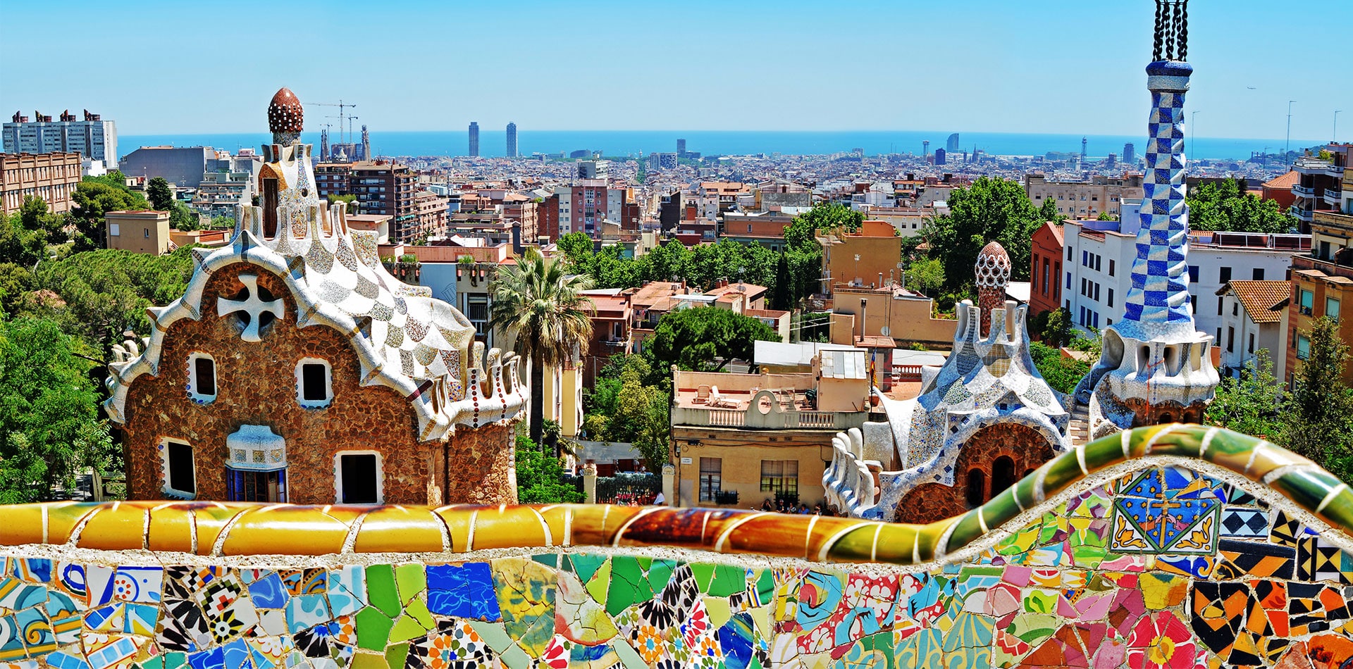 Parc Guell in Barcelona, Spain