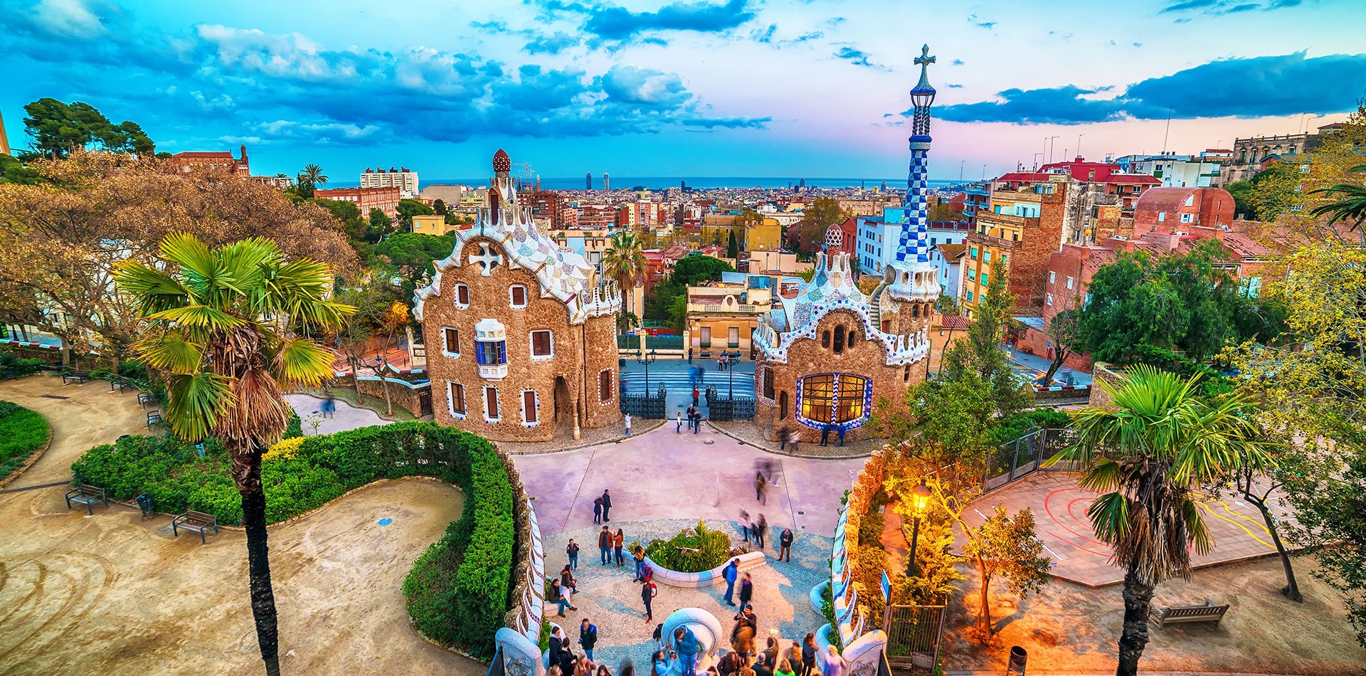 Parc Guell in Barcelona, Spain