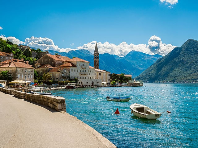 Town of Perast at famous Bay of Kotor, Montenegro