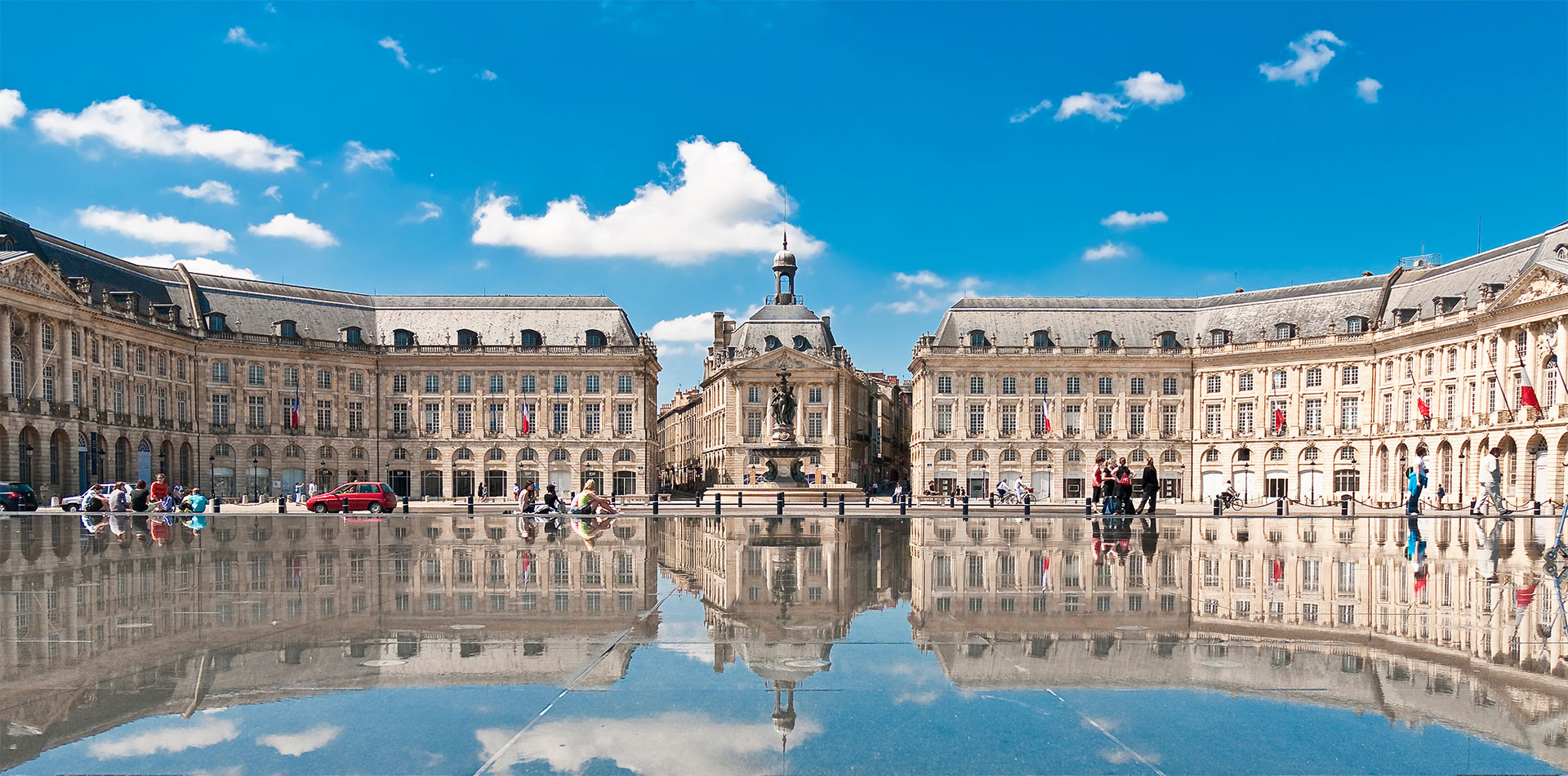 Place de la Bourse square in Bordeaux, France