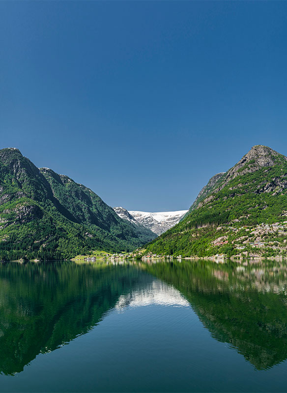 Views on the Hardangerfjord, Norway