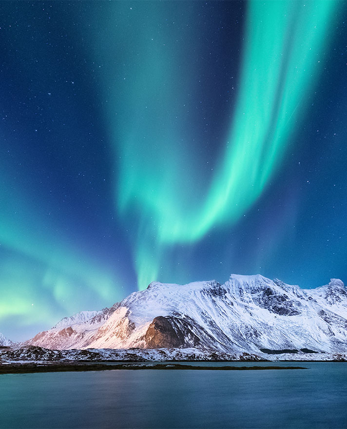 Northern lights in Tromso, Norway