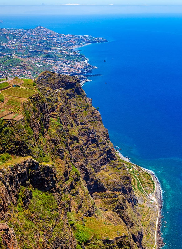 View from the Cabo Girao cliff, Funchal, Madeira