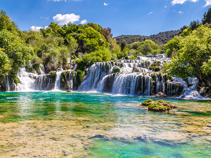 Krka waterfall in Croatia