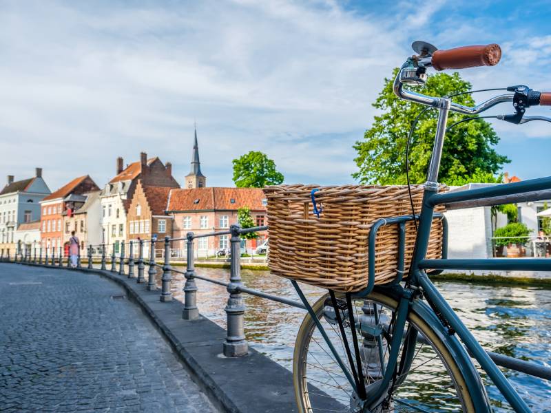 Cycling in Bruges