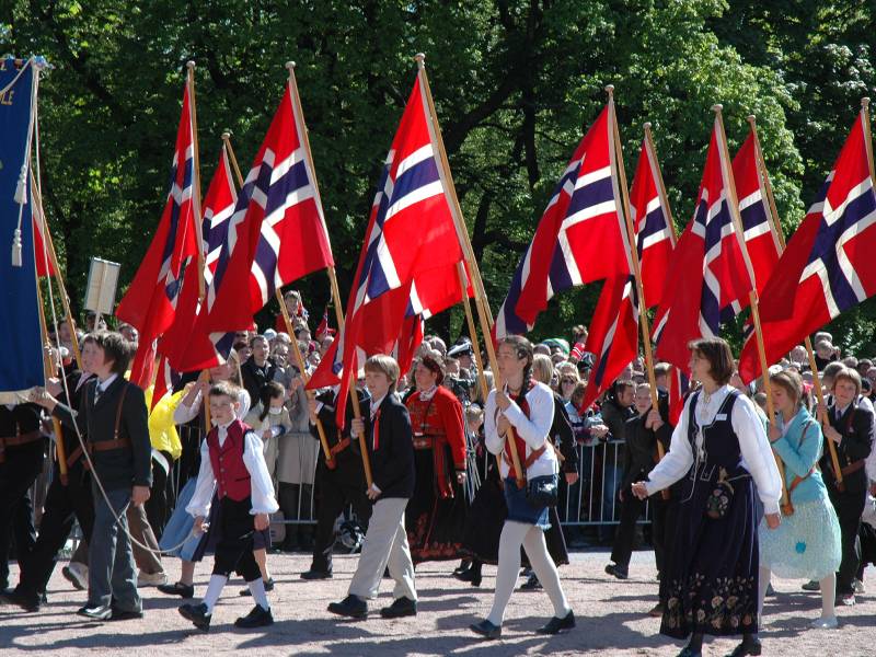 Norway National Day Children's parade, Oslo 