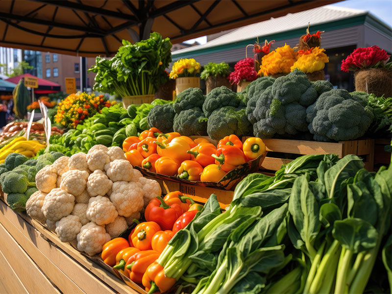 Central market stall in Riga