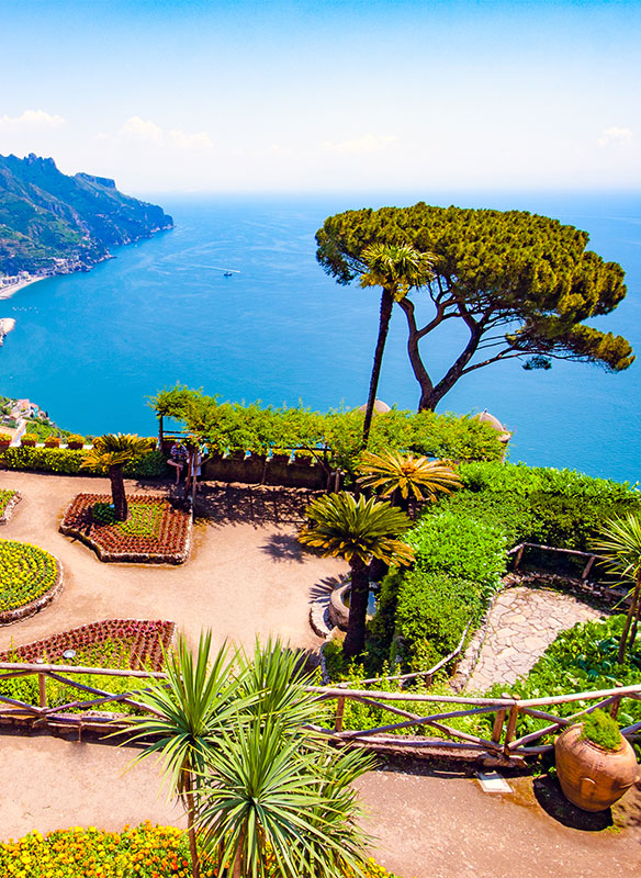 View of Ravello, Amalfi coast, Italy
