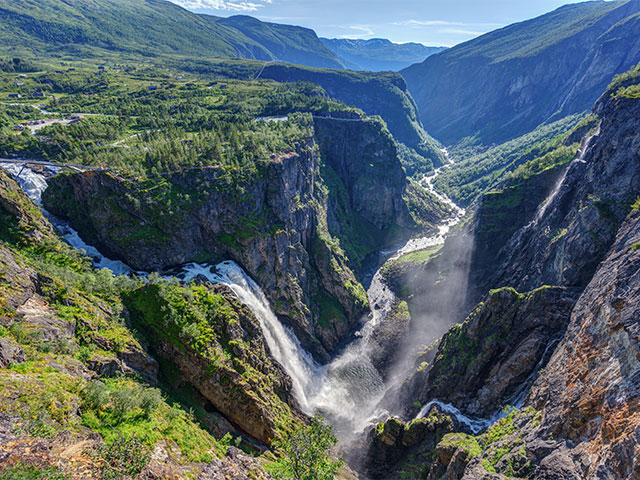 Voringfoss waterfall, Norway