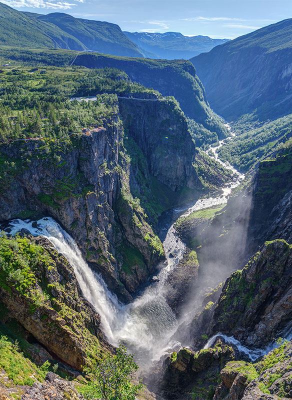 Voringfoss waterfall, Norway