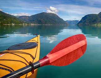 Kayaking Nordfjord