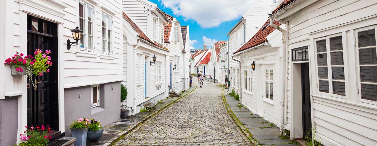Traditional wooden houses in Gamle Stavanger