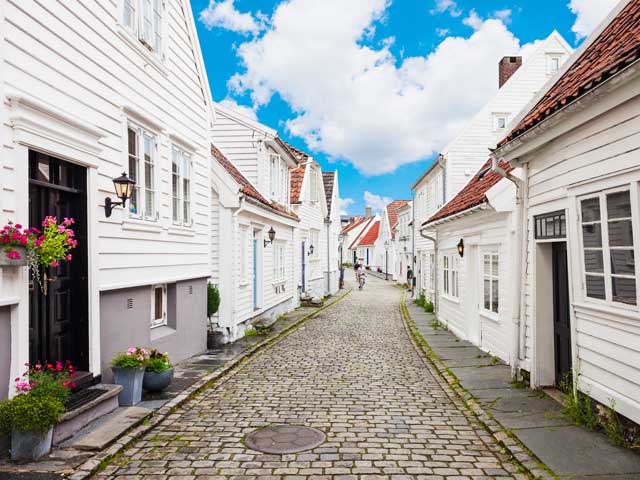Traditional wooden houses in Gamle Stavanger