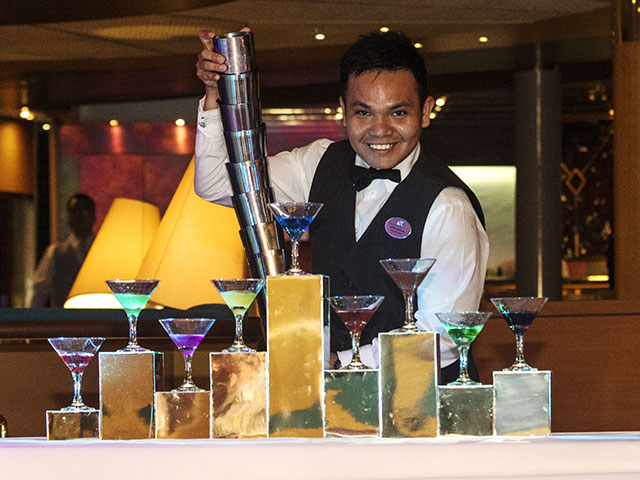 Barman at the Martini Experience