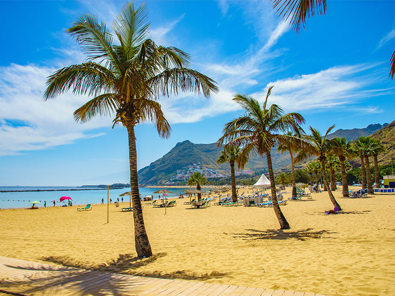 Tenerife, Canary Islands, Spain-Las Teresitas beach