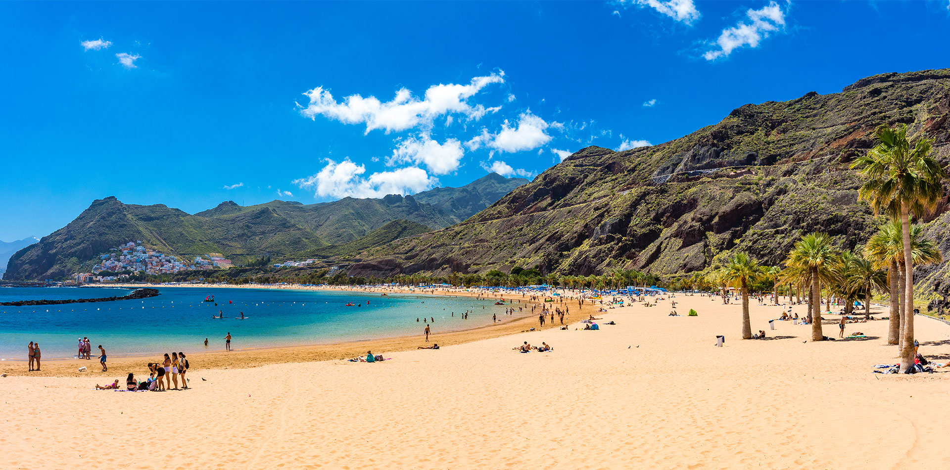 Playa de Las Teresitas beach, Tenerife, Spain, Canary Islands