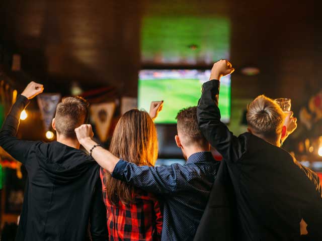 Watch top sporting events on board
