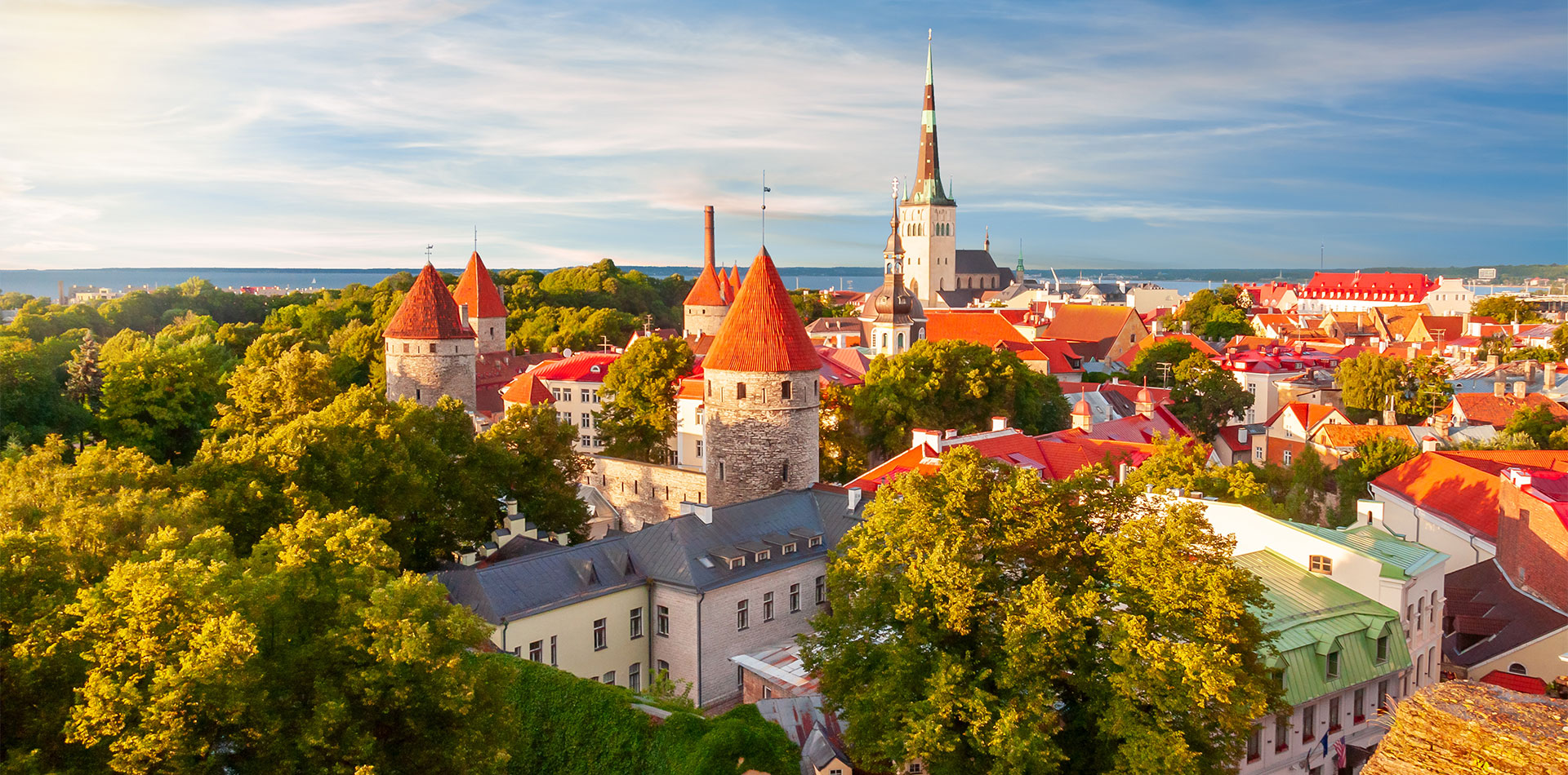 Views over Tallinn, Estonia
