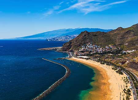 Cruise to Santa Cruz, La Palma for beautiful sandy beaches