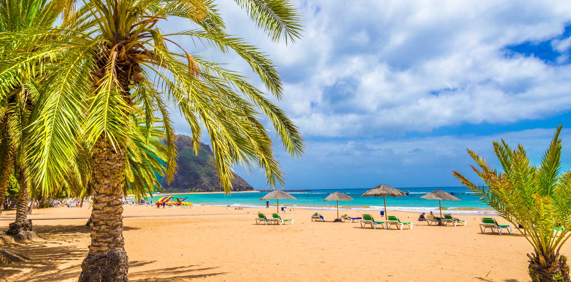 Sandy beach in Tenerife