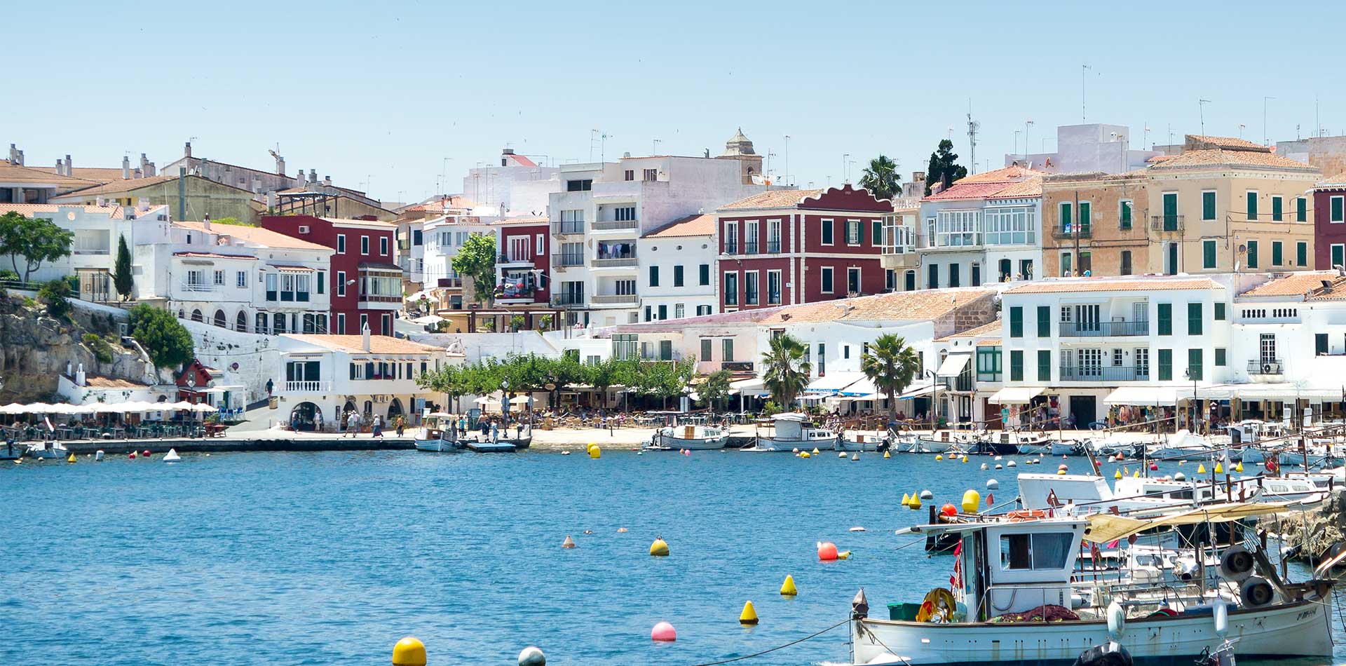 Wiews of Mahon habour, spain