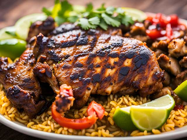 Jerk Chicken and rice