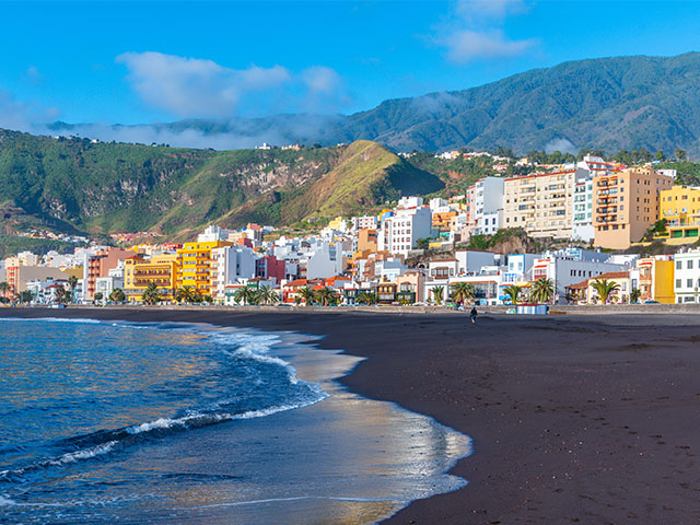 Central beach at Santa Cruz de la Palma, Canary islands, Spain