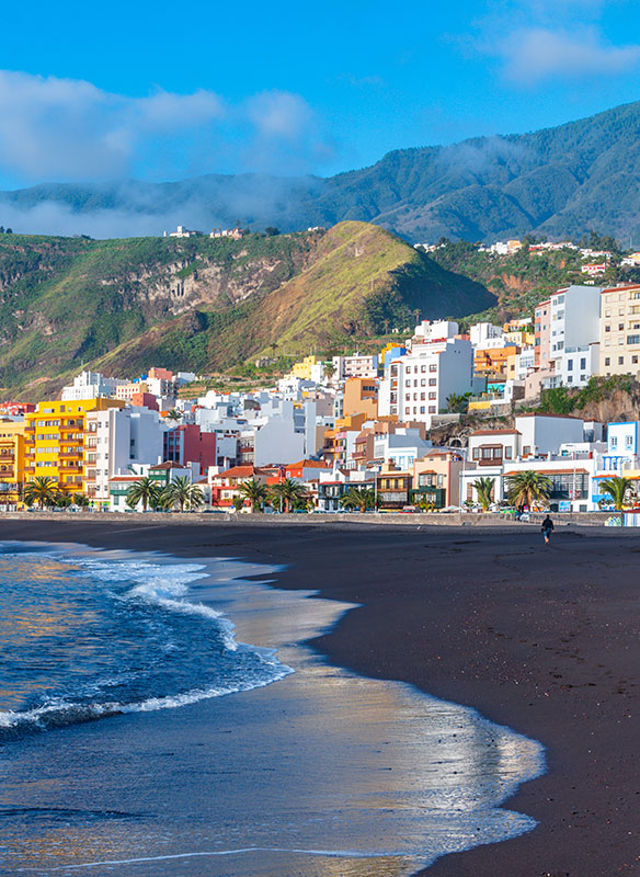 Central beach at Santa Cruz de la Palma, Canary islands, Spain