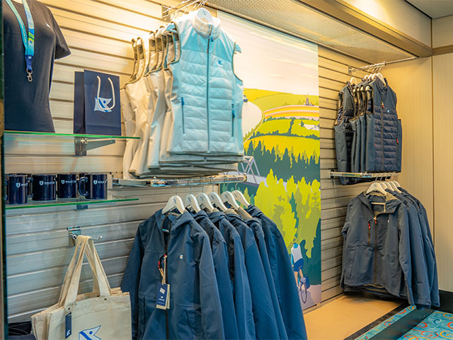 Souvenir shop on board Bolette