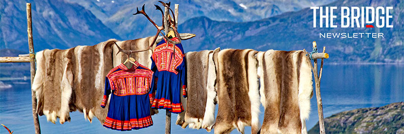 Sami clothes, reindeer skin hanging